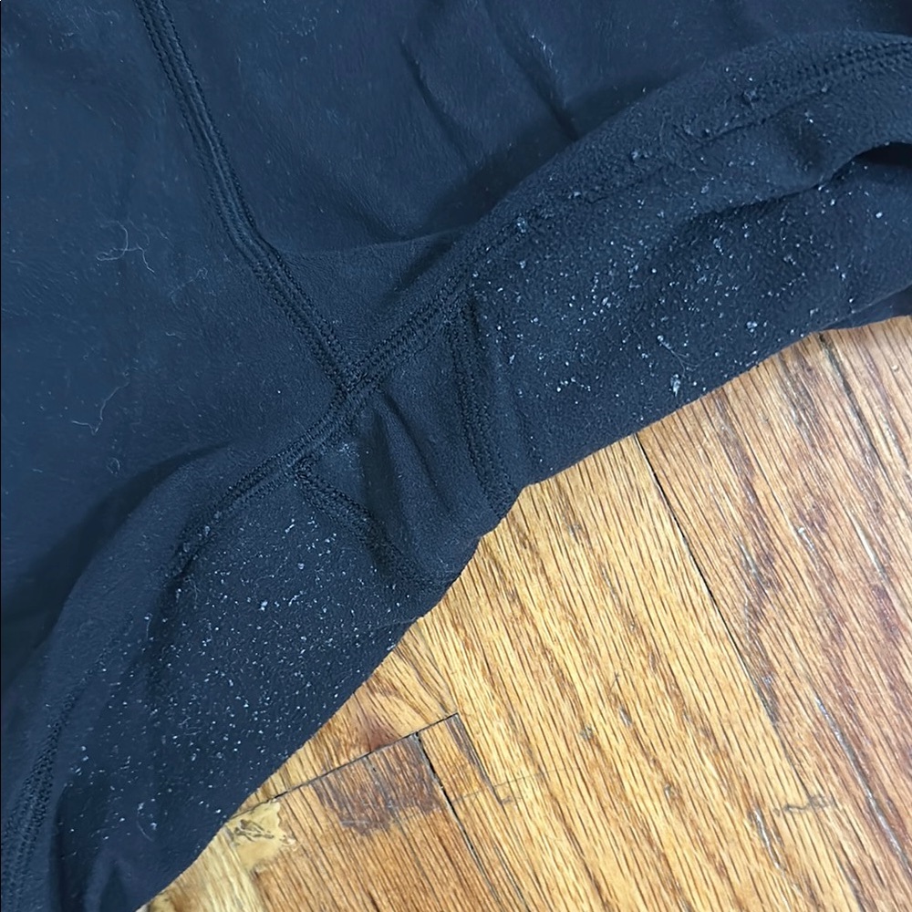 Chic Black Cross over Waist Leggings - Picture 4 of 7